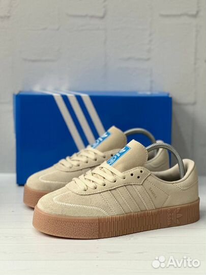 Кроссовки Adidas Samba Rose Platform Beige