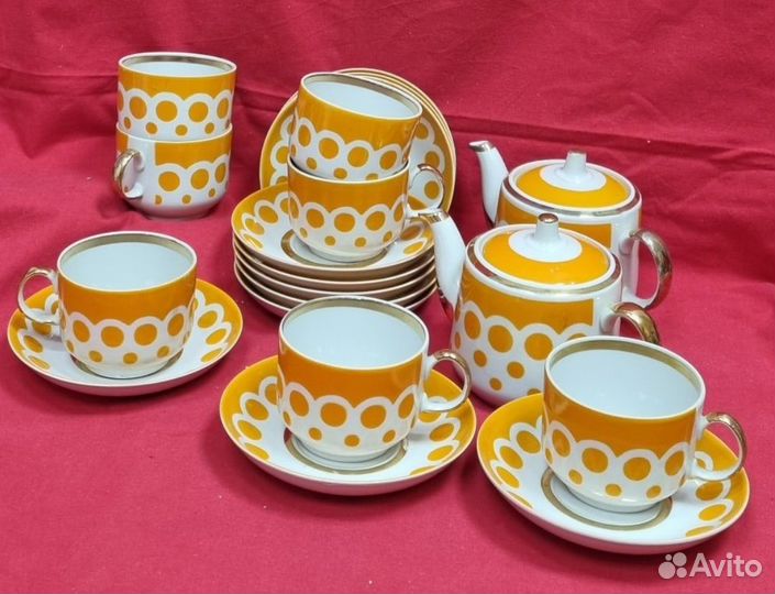 Чайный сервиз СССР. Южноуралский фарфоровый завод