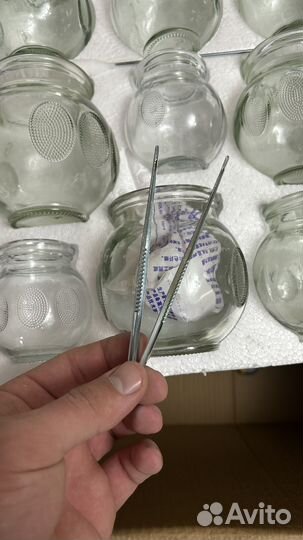 Стеклянные баночки для массажа/хиджамы art1