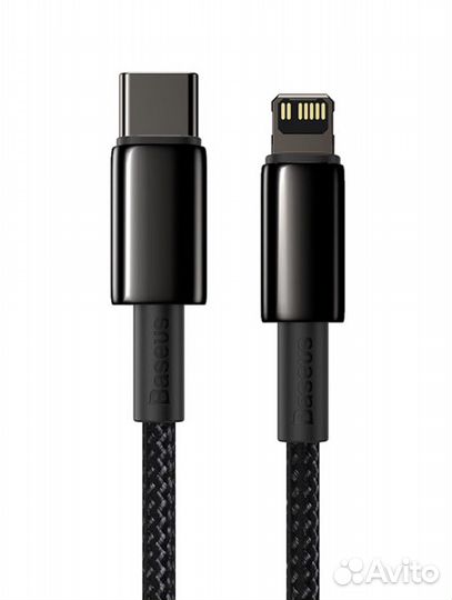 Кабель Baseus Tungsten Gold Type-C to iP PD 20W 2m