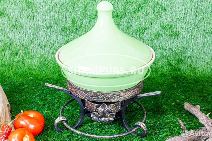 Марокканский тажин Изумруд на подставке Кебаб