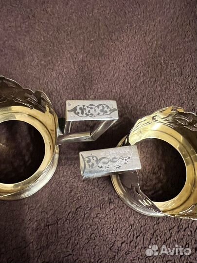 Серебряный подстаканник. Кубачи. 875 пр