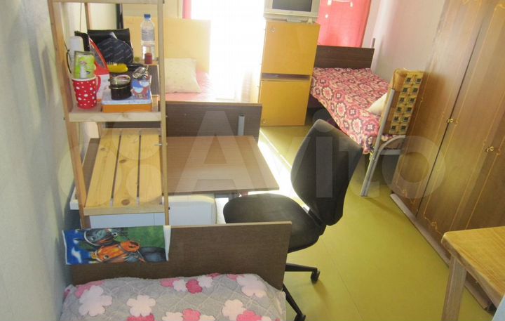 Комната 18 м² в 2-к., 5/5 эт.