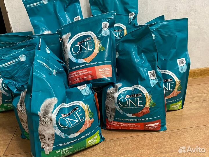 Сухой корм для домашних кошек purina ONE 3кг