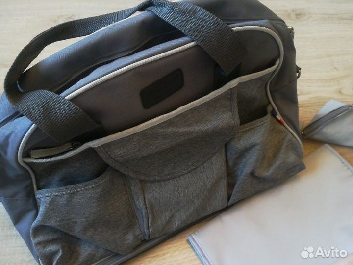 Сумка для мамы Myrtle Baby Street Grey melange