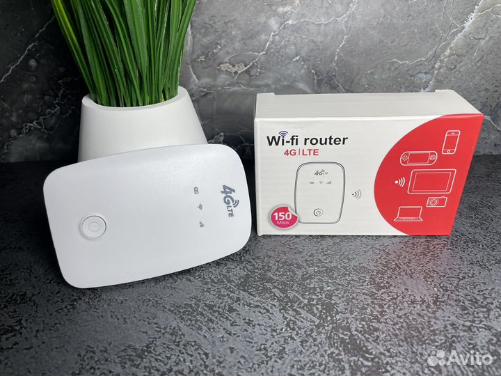 Wifi роутер 4g модем для sim с аккумулятором