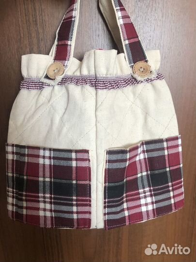 Милая текстильная сумка сумочка