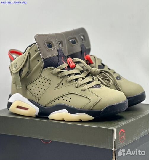 Кроссовки Nike Air Jordan 6 Retro x Travis Scott (Арт.13071)