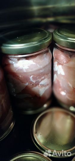 Тушёнка свиная, домашняя