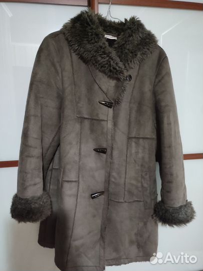 Дубленка женская укороченная лёгкая 48 50