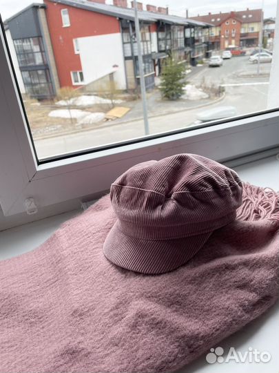 Женский шарф + кеппи (кепка/берет) h&m