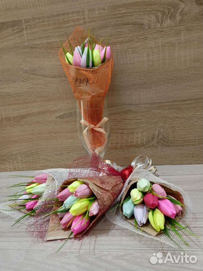 Тюльпаны из мыла ручной работы