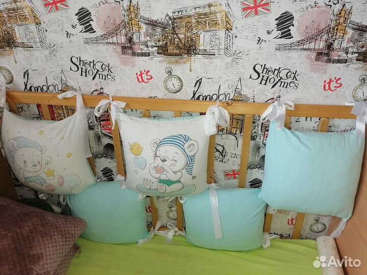 Бортики в кроватку бу