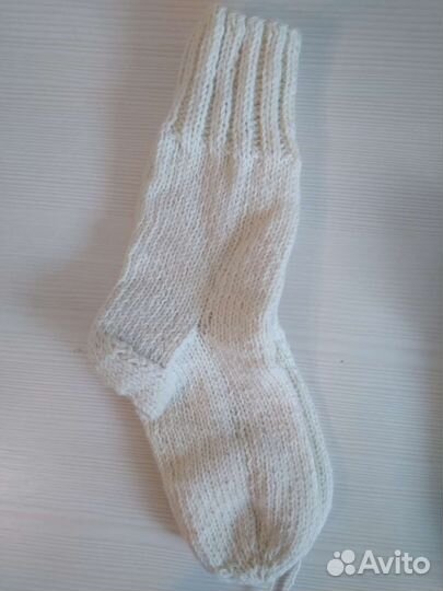 Носки шерстяные вязаные