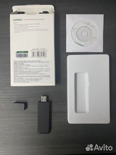 Wifi адаптер ugreen AC1300 CM492