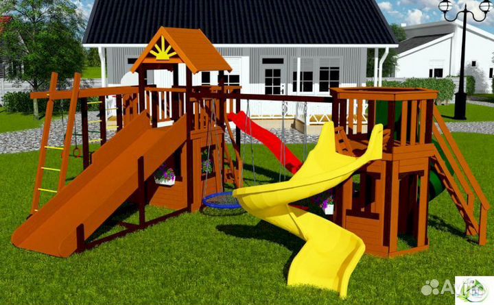 Детская площадка для лета и зимы
