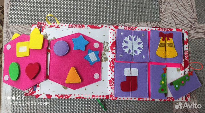 Книжка развивашка из ткани и фетра