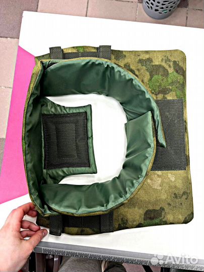 Защита для шеи с защитой 24 слоя цвета мох