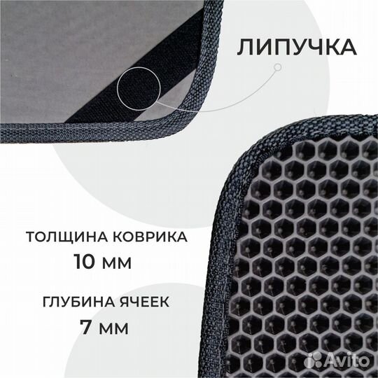 Ева коврики LADA Granta / Kalina черные