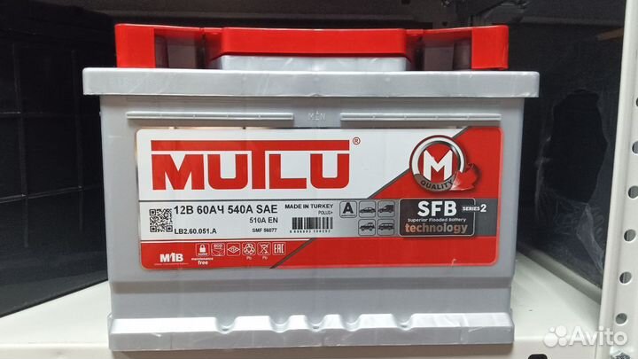 Акб 60ач на опель астра(J,H) низкий(175мм)(сам)