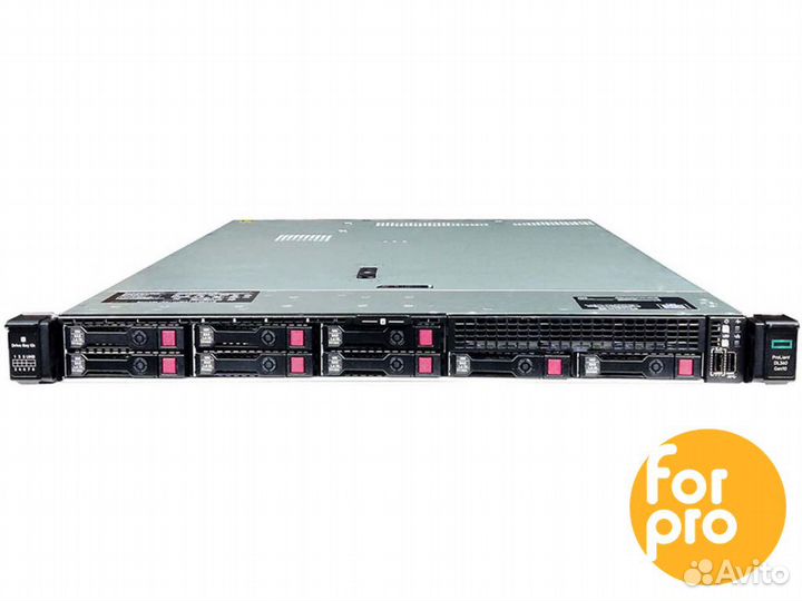 Сервер HP DL360 Gen10 8SFF E208 2x6128Gold 128GB