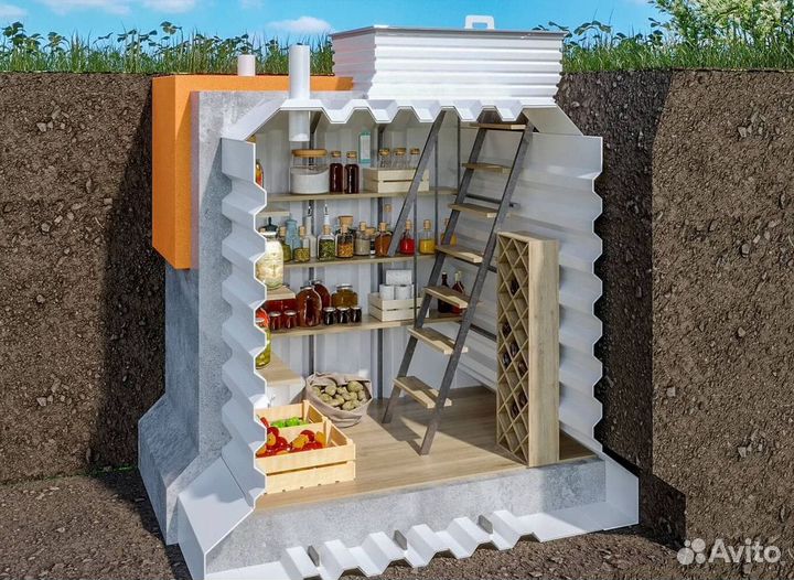 Погреб пластиковый