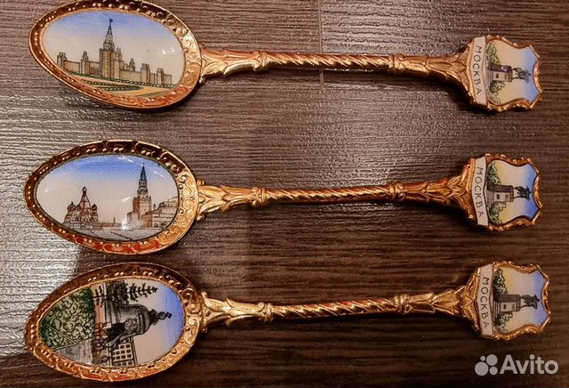 Ложки сувенирные Москва СССР