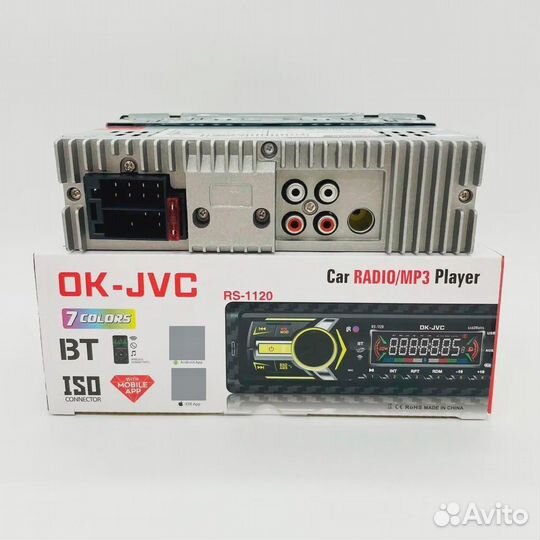 Громкая магнитола JVC с блютусом