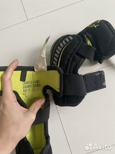 Щитки ccm и налокотники хоккейные warrior alfa qx