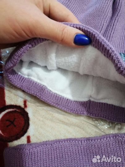 Комплект шапка, шарф