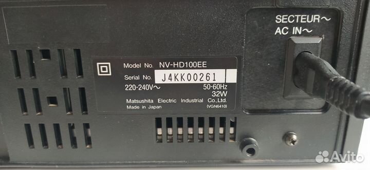 Видеомагнитофон panasonic nv hd100ee