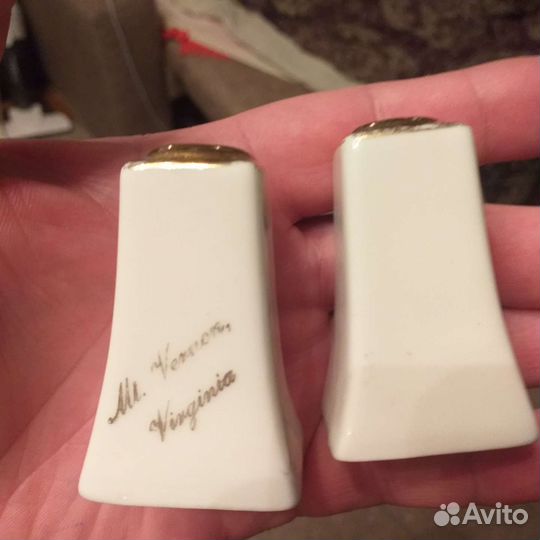 Солонка и перечница фарфор Америка 50е.г