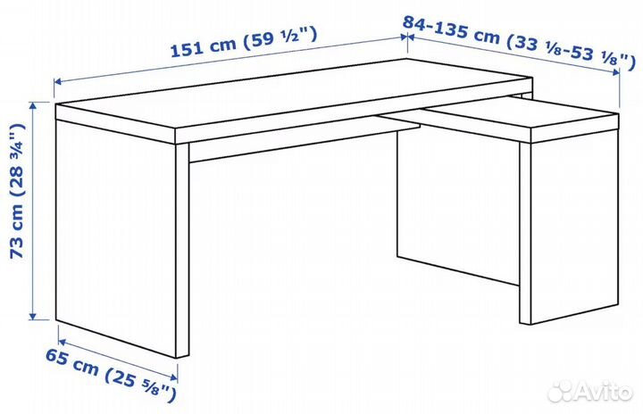 IKEA стол malm (икеа мальм)