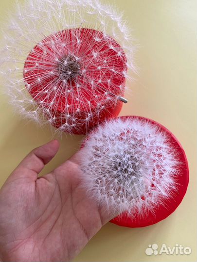 Одуванчик брошь