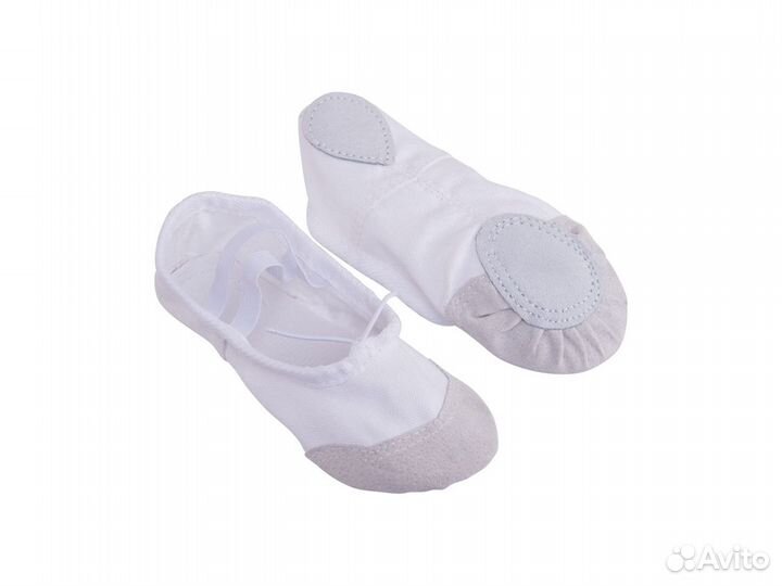 Балетки текстиль, цвет белый / черный