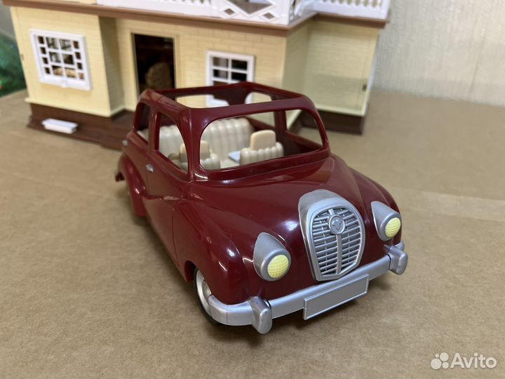 Sylvanian families семья котов, автомобмль, дом
