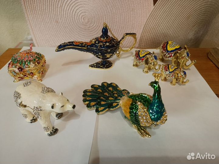 Шкатулки- фигурки Фаберже