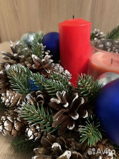 Рождественский венок (ручная работа)