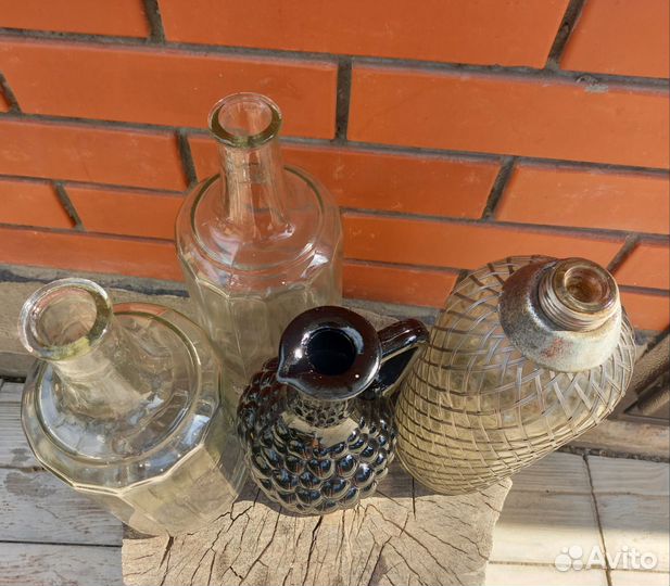 Графин граненый стеклянный СССР