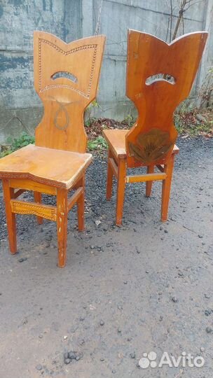 Детские стулья в абрамцевском стиле