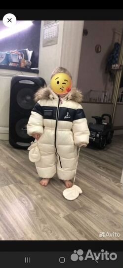 Зимний комбинезон 80 86 для мальчика новый