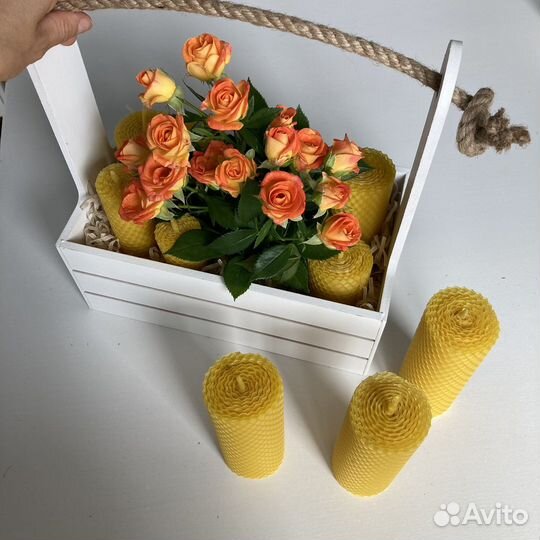 Ящик декоративный для цветов, подарка, свечей