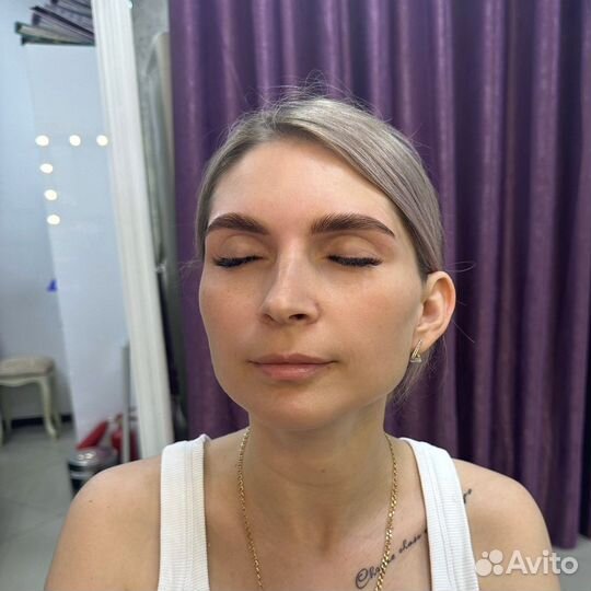 Коррекция, окрашивание и долговременная укладка бр