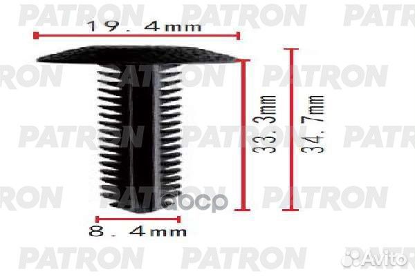 Клипса пластмассовая GM применяемость: внутренн