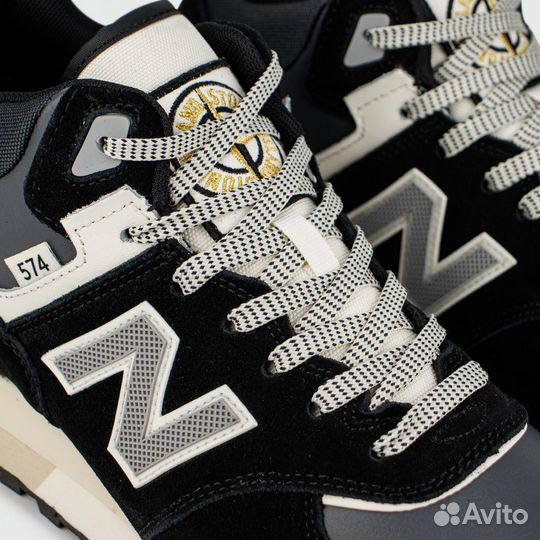 Кроссовки New Balance 574 Mid Black / White with F