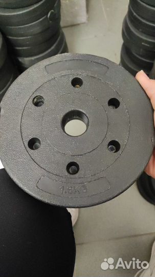 Гантели разборные обрезиненные