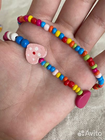 Бусы и браслет детские