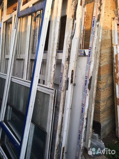 Пластиковые окна и двери бу