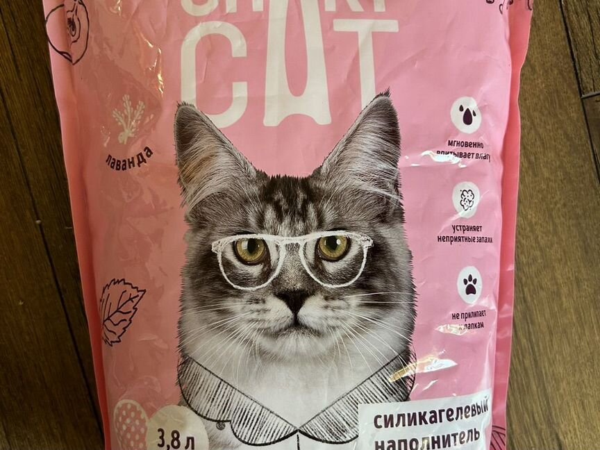 Кошачий наполнитель силикагель SMART cat 3,8 л