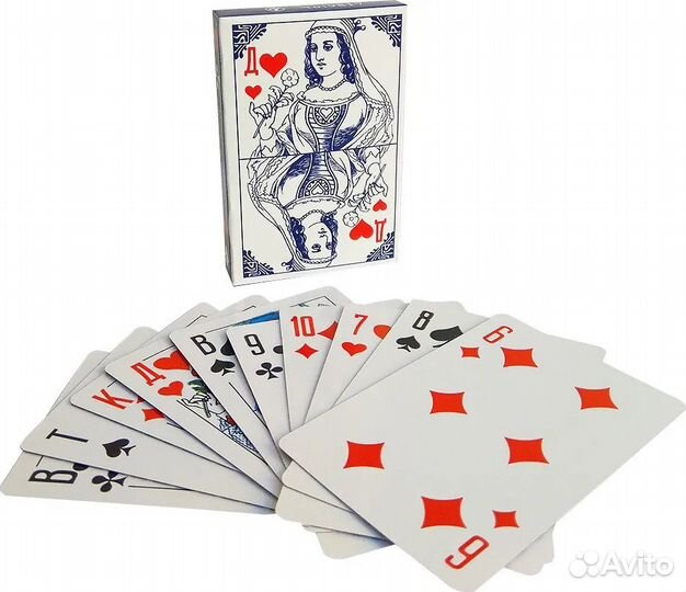 Карты игральные с пластиковым покрытием 36 шт